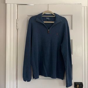 Men’s Polo quarter zip pull over - Navy